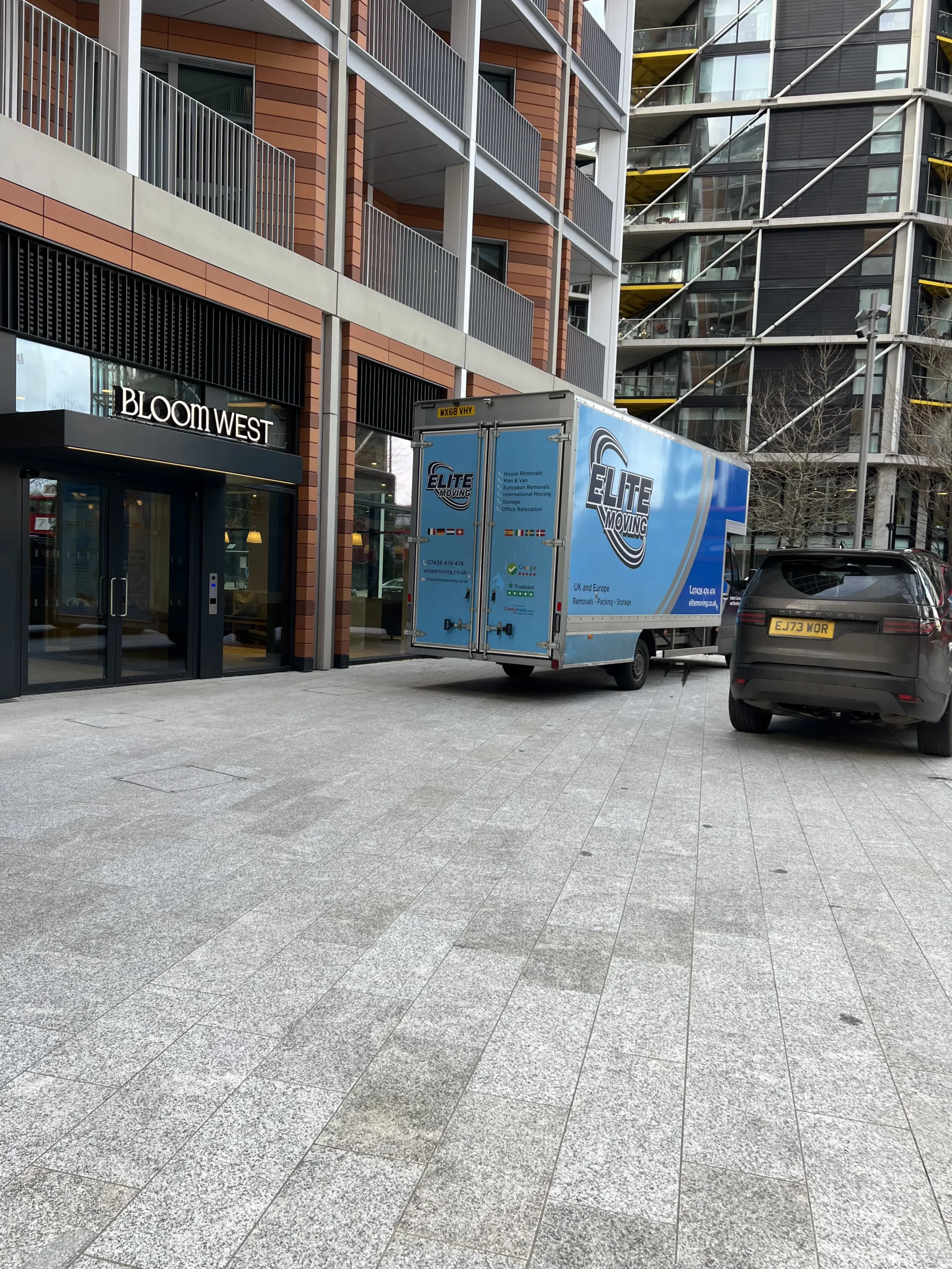 Professional removal van service from London to Paris for international relocations