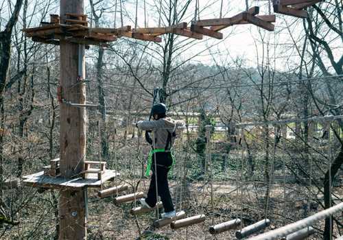 Kletterwald im Deutsche Bank Park